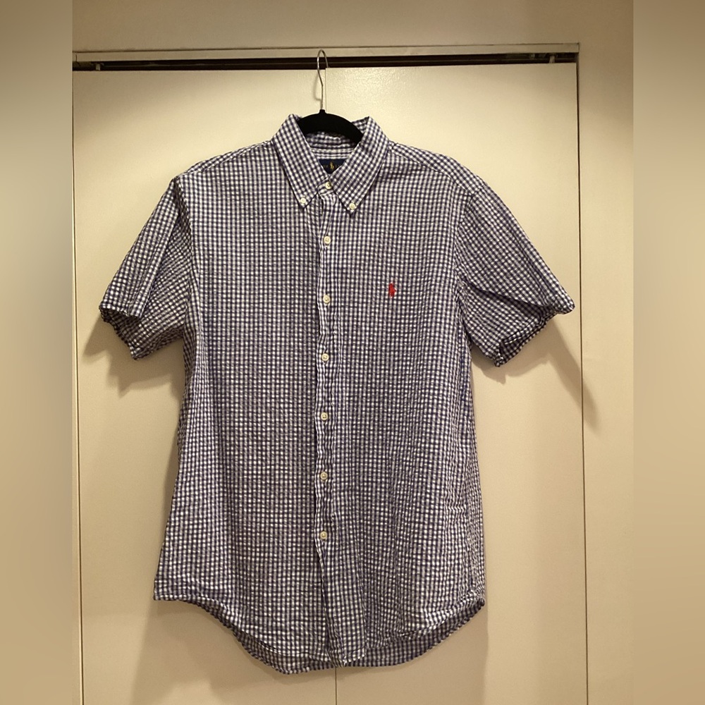 Ralph Lauren Men's Blue Checkered Shirt